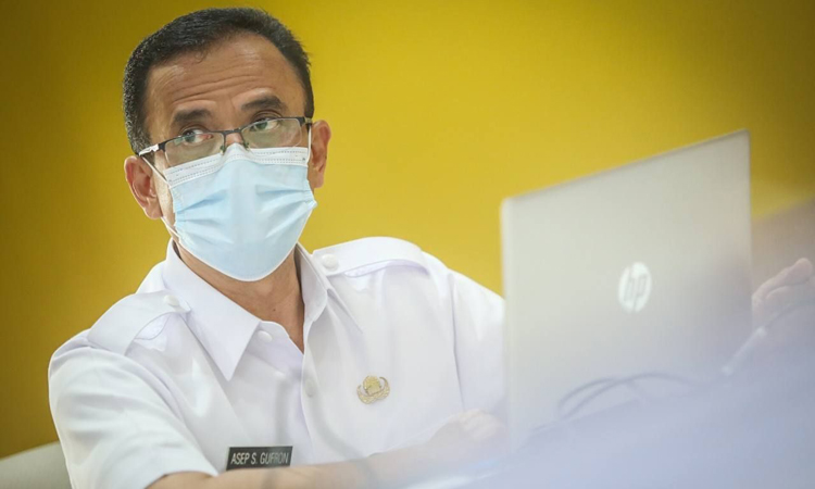 Ketua Harian Satgas Covid-19 Kota Bandung Asep Gufron.