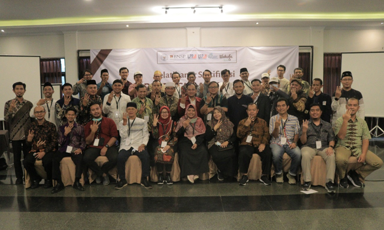 Pelatihan dan Sertifikasi Kompetensi Nazhir Wakaf.